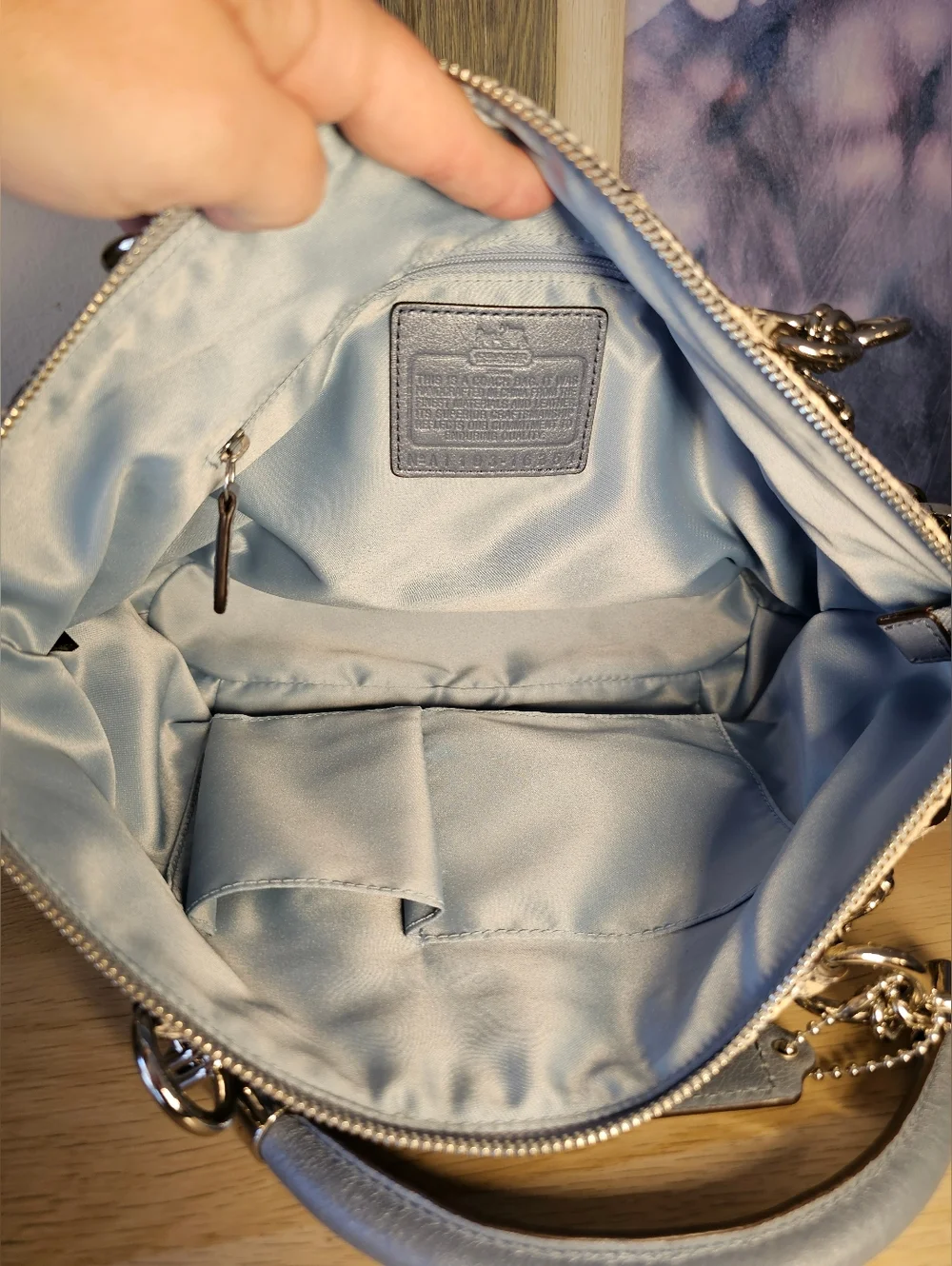 COACH Madison Python Sophia Satchel/Shoulder Bag - Picture 15 of 16